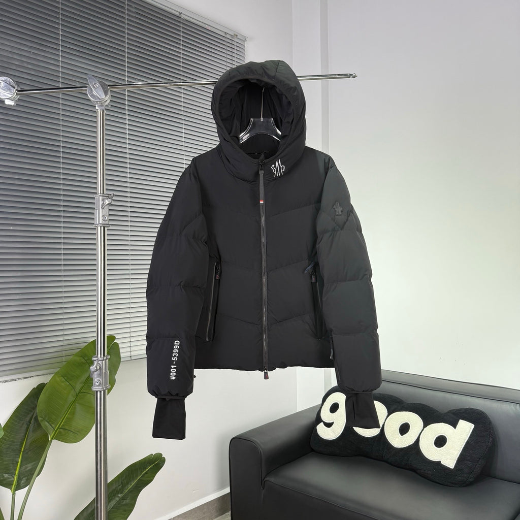 Moncler Quilted Black Hooded Puffer Jacket