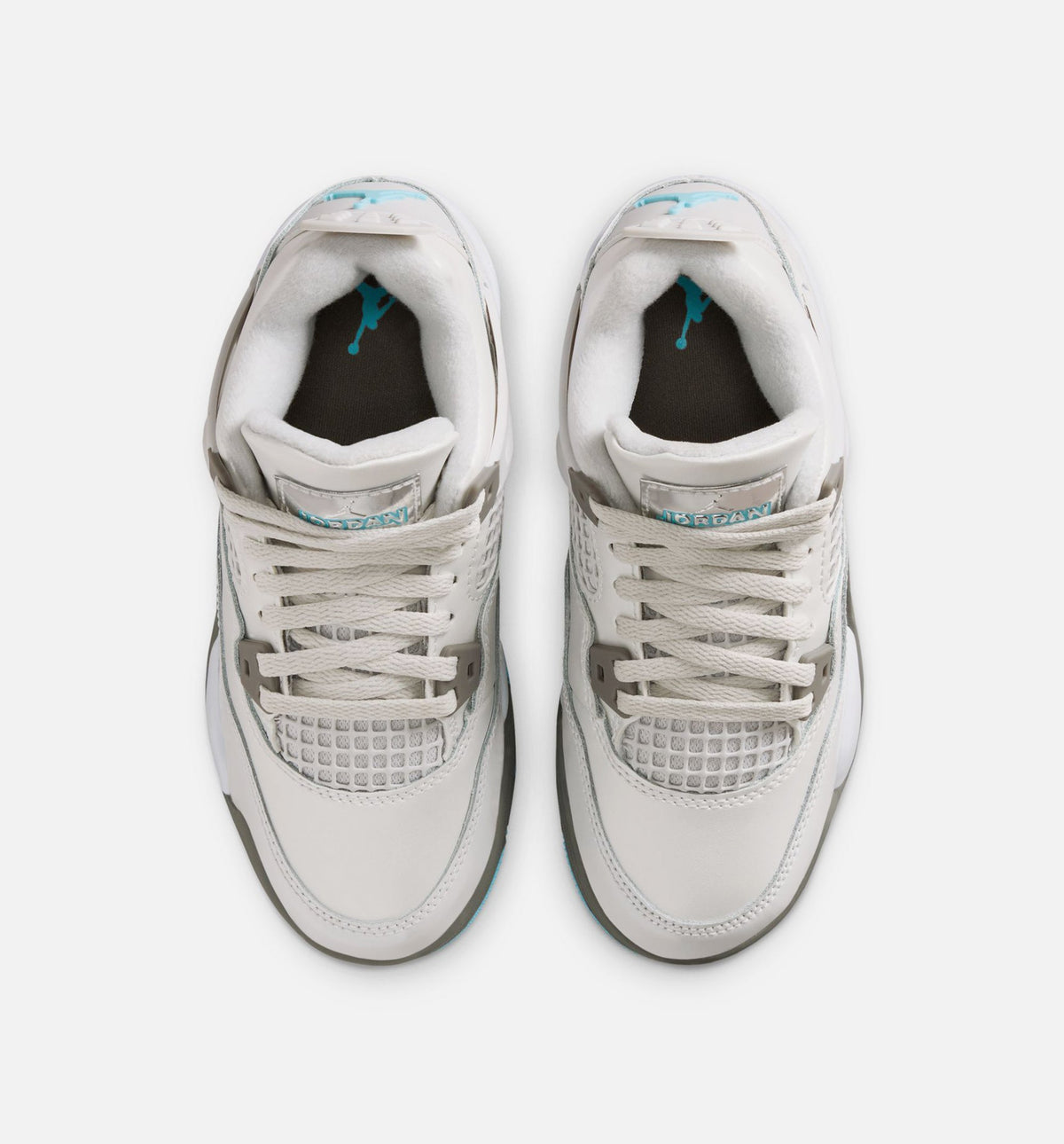 Air Jordan 4 Retro Blue Chill – Preschool Lifestyle Shoe in Photon Dust/Blue Chill/Flat Pewter/White/Blue Tint