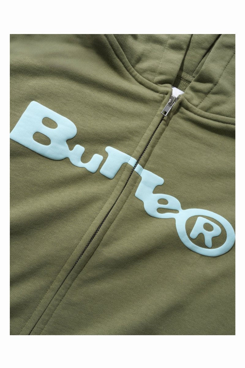 BUTTER REGISTERED ZIP-THRU HOOD Dull Army