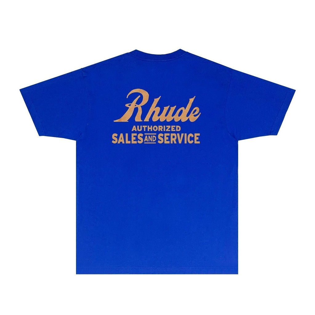 Rhude T-shirts Printed Trendy Pure Cotton