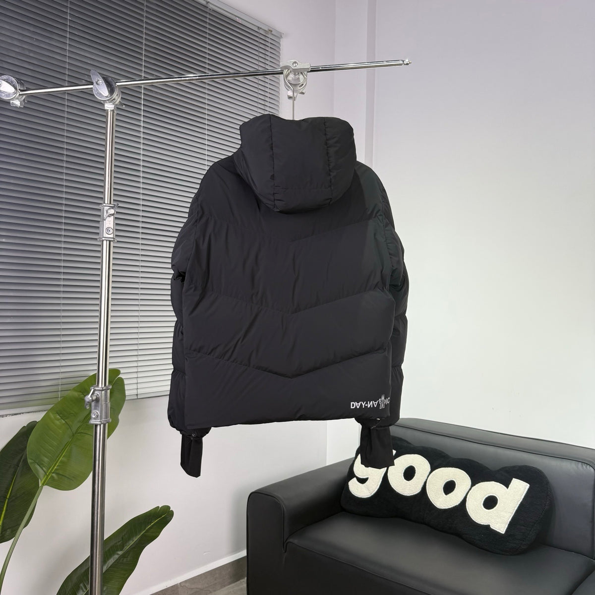 Moncler Quilted Black Hooded Puffer Jacket