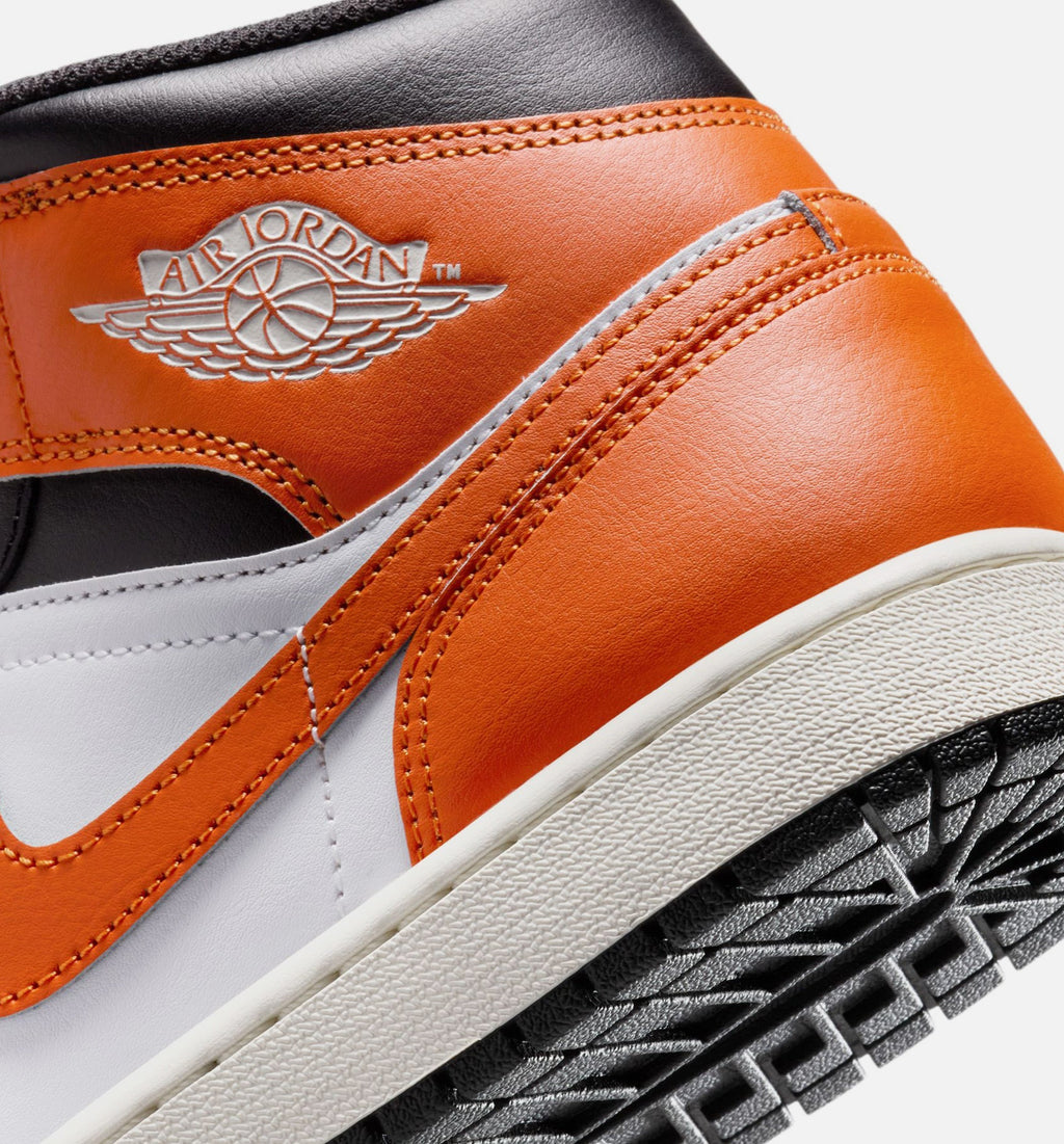 Air Jordan 1 Mid – Men's Lifestyle Shoe in Starfish/White/Sail/Black