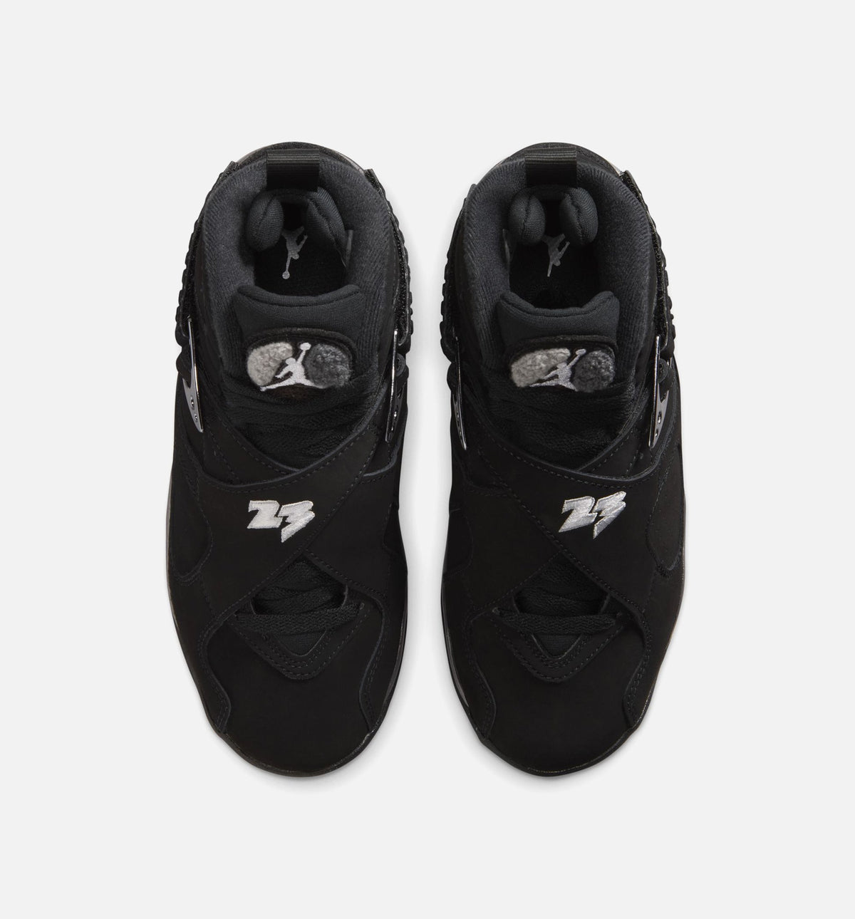 Air Jordan 8 Retro Chrome Black & Light Graphite Grade School Lifestyle Shoe