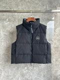 Canada Goose Quilted Black Zip-Front Puffer Vest