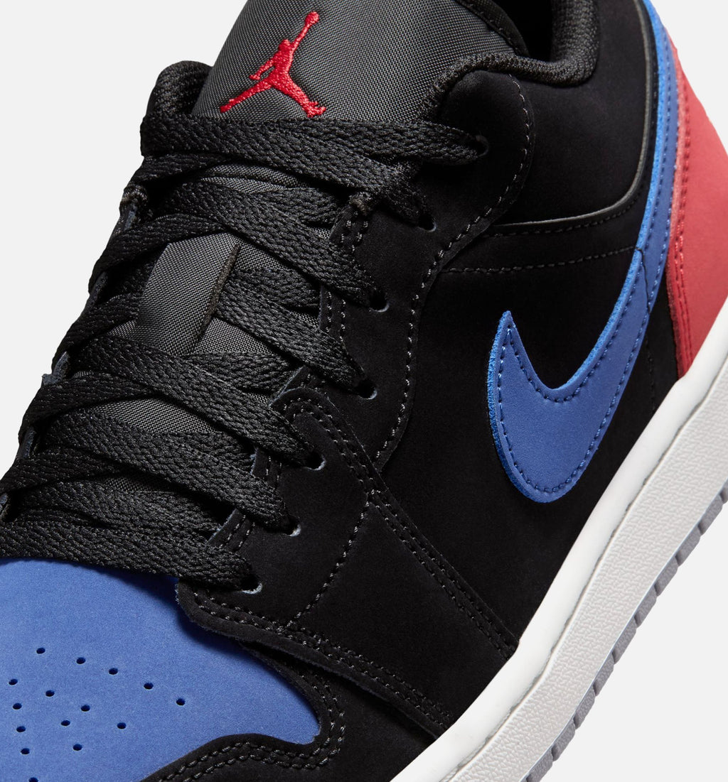 Air Jordan 1 Low Men's Sneakers | Black/Summit White/True Blue/Varsity Red