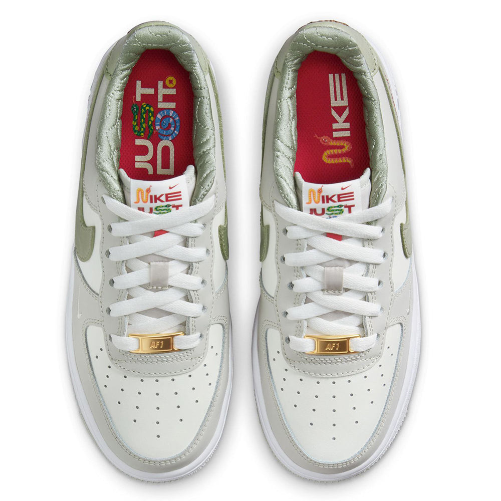 Big Kid's Nike Air Force 1 LV8 Sail/Olive Aura-White (HV6000 131)