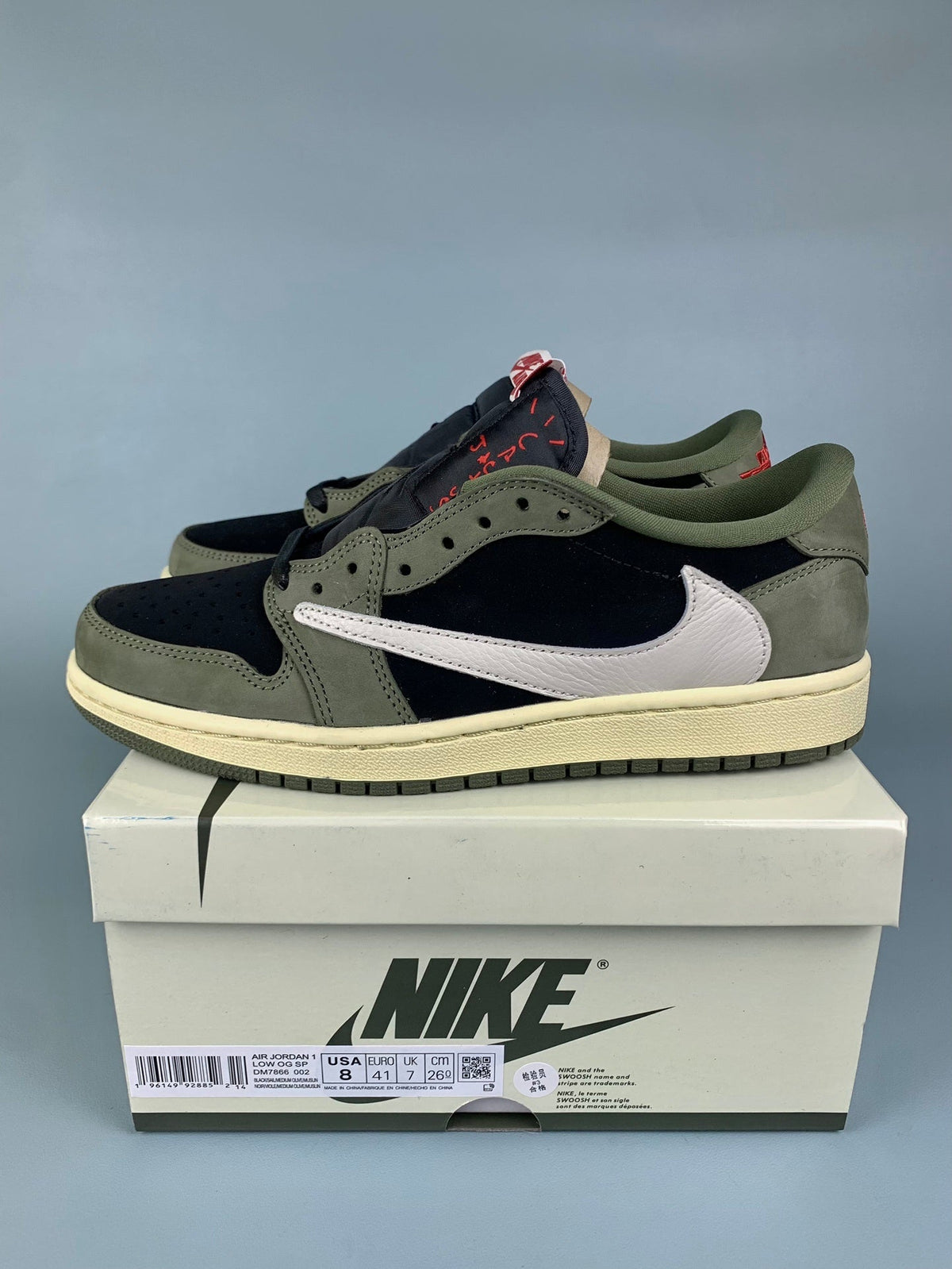 Air Jordan 1 Low TS Collaboration 7.0 Black/Green Unisex Sneakers DM7866-002