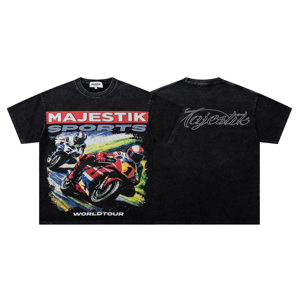 MAJESTIK Motorcycle World Tour Graphic T-Shirt