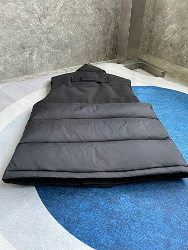 Canada Goose Quilted Black Stand-Collar Puffer Vest