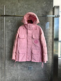 Canada Goose Dusty Pink Hooded Puffer Jacket