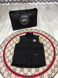 Canada Goose Quilted Black Snap-Front Puffer Vest
