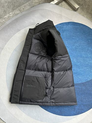Canada Goose Quilted Black Stand-Collar Puffer Vest