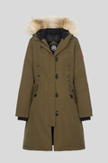 Canada Goose Olive Green Hooded Longline Parka