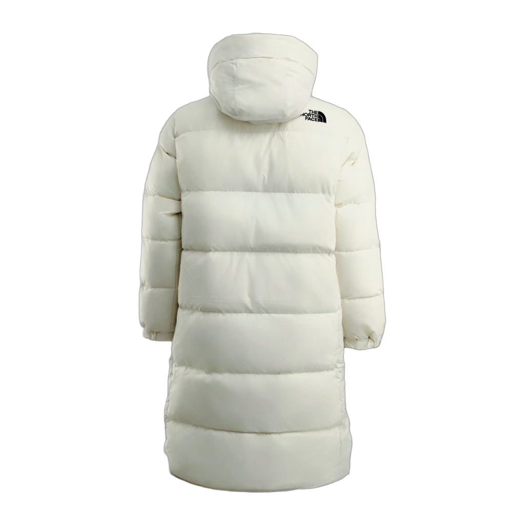 The North Face Color-Block Long Down Coat | White | Down Insulated