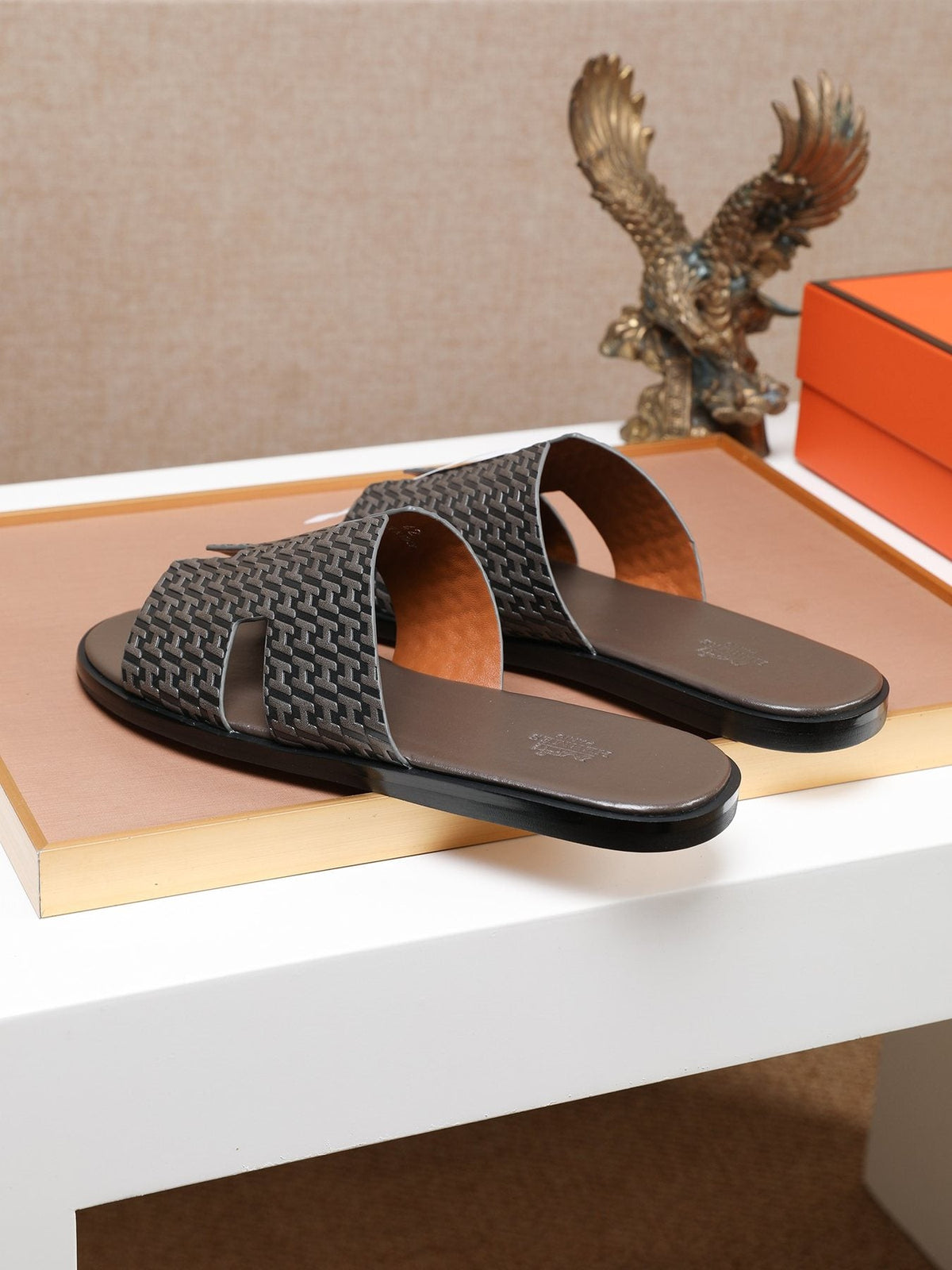 Hermes Woven-Texture Sandals
