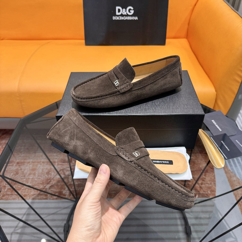 Dolce & Gabbana Moc-Toe Driving Loafers