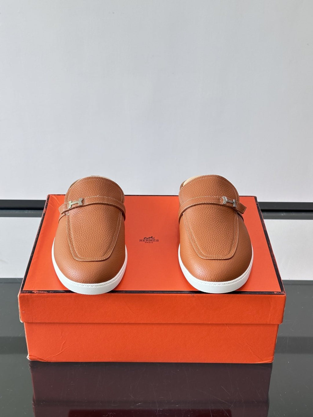 Hermès H-Accent Slip-On Mules