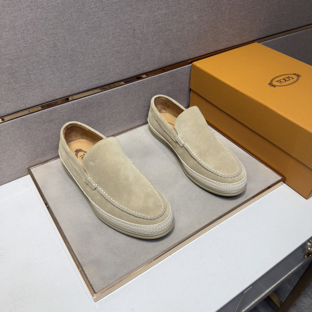 TOD'S Men's Textured Slip-On Loafers