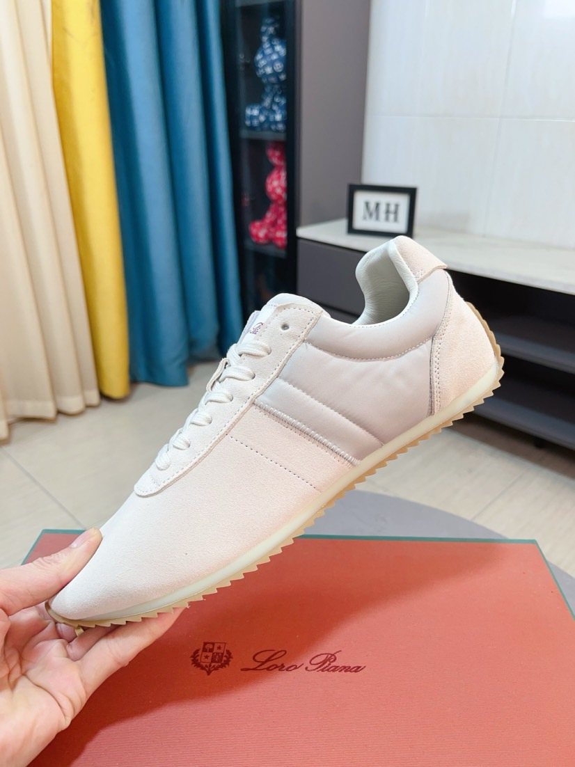 Loro Piana Low-Top Lace-Up Sneakers