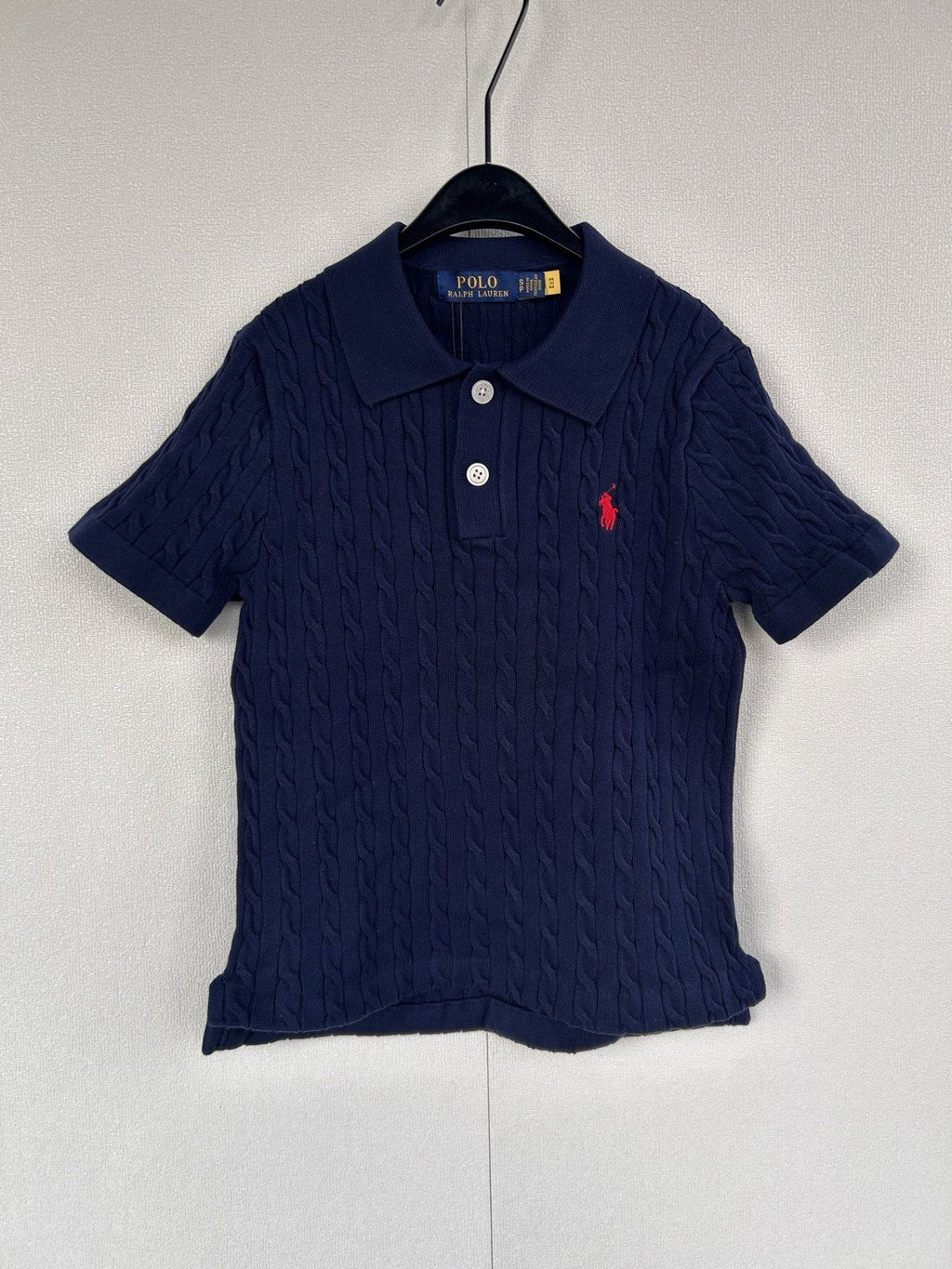 Ralph Lauren Women's Cable-Knit Short-Sleeve Polo Shirt