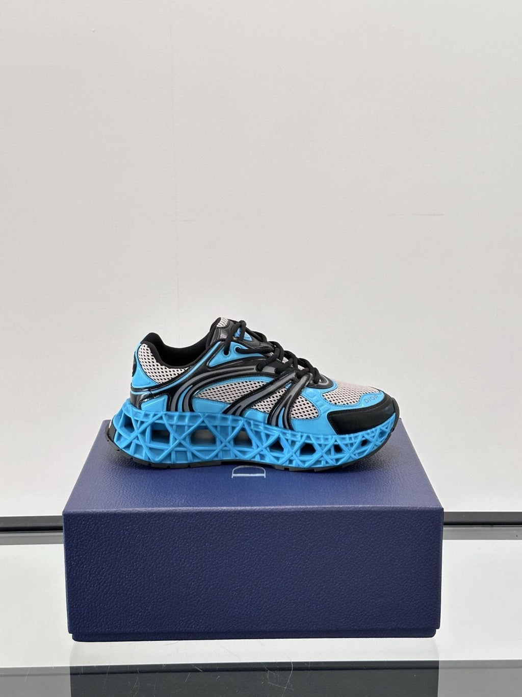 Dior B35 Black Turquoise Sneakers