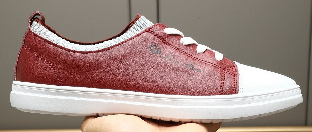 Loro Piana Lace-Up Low-Top Sneakers