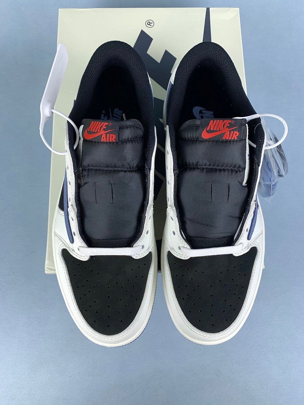 Air Jordan 1 Low Black/Blue Unisex Sneakers DM7866-040