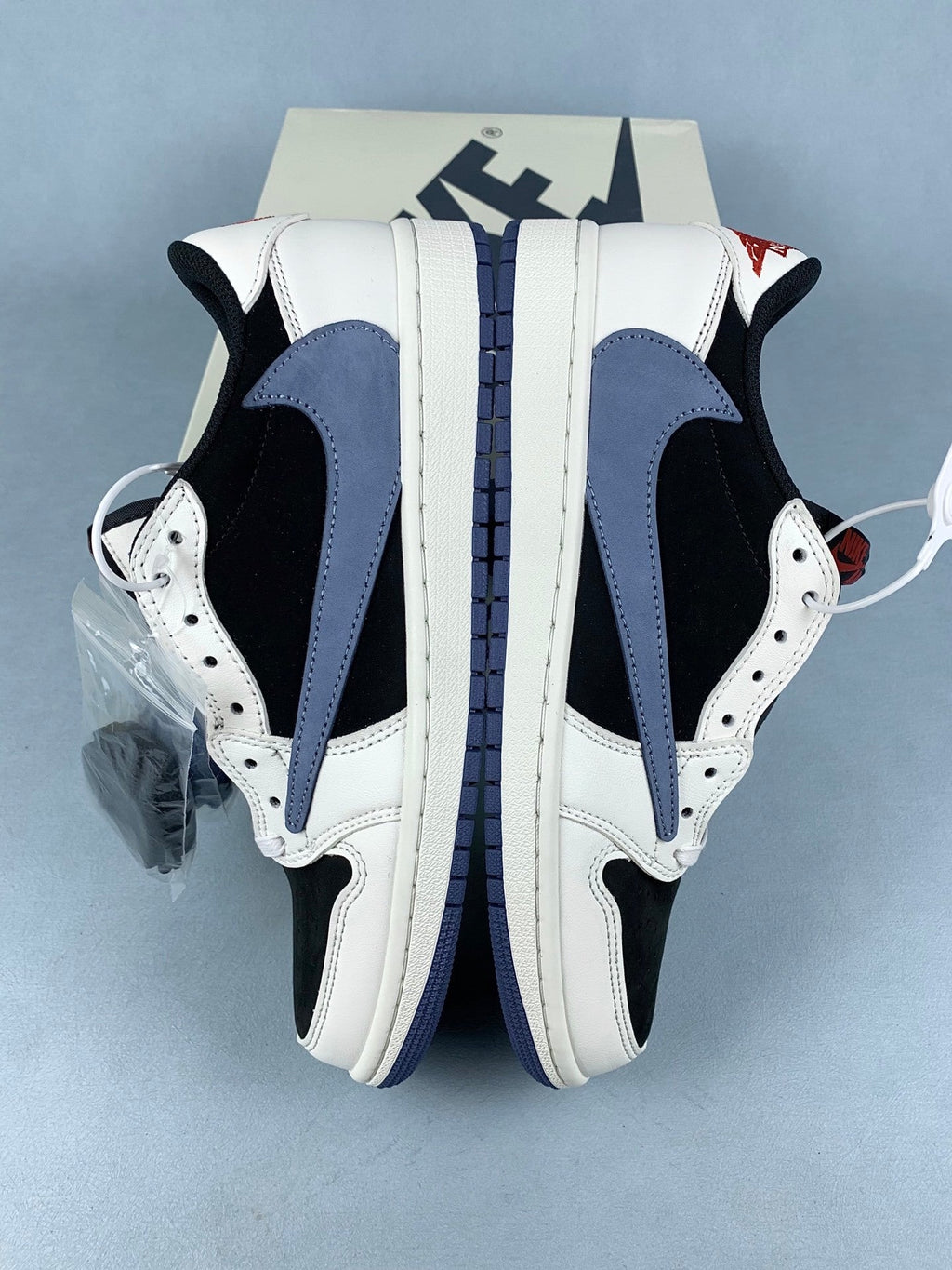 Air Jordan 1 Low Black/Blue Unisex Sneakers DM7866-040