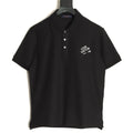 Louis Vuitton 25SS Letter-Detail Short-Sleeve Polo - Black
