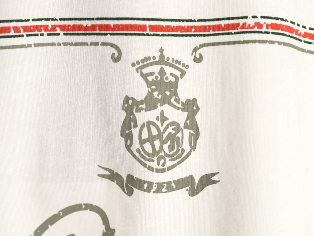 Gucci 26SS Vintage Emblem Graphic T-Shirt - White