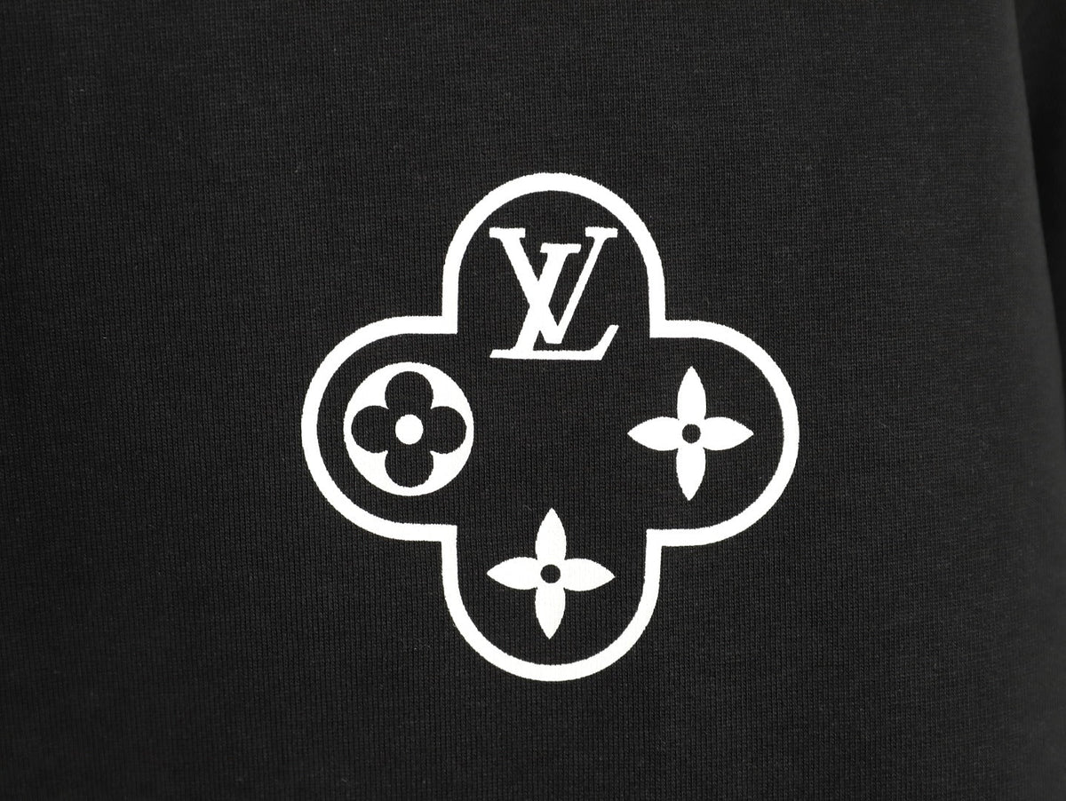 Louis Vuitton Chain-Circle LV Graphic T-Shirt - Black