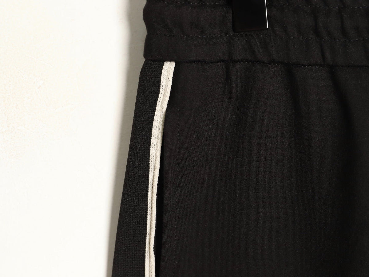 Gucci Side-Lettering Trim Drawstring Trousers - Black